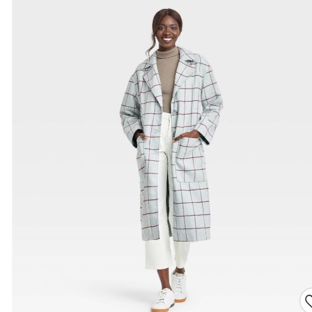 Women's Relaxed Fit Top Overcoat - A New Day